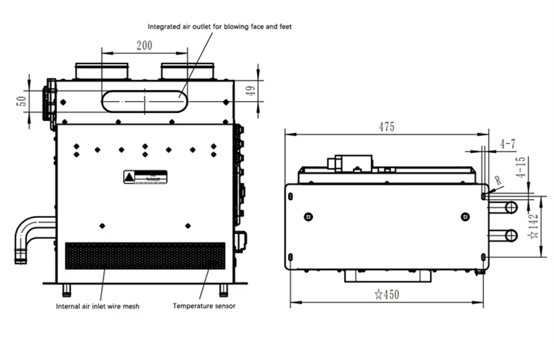 electric bus defroster size electric bus defroster size